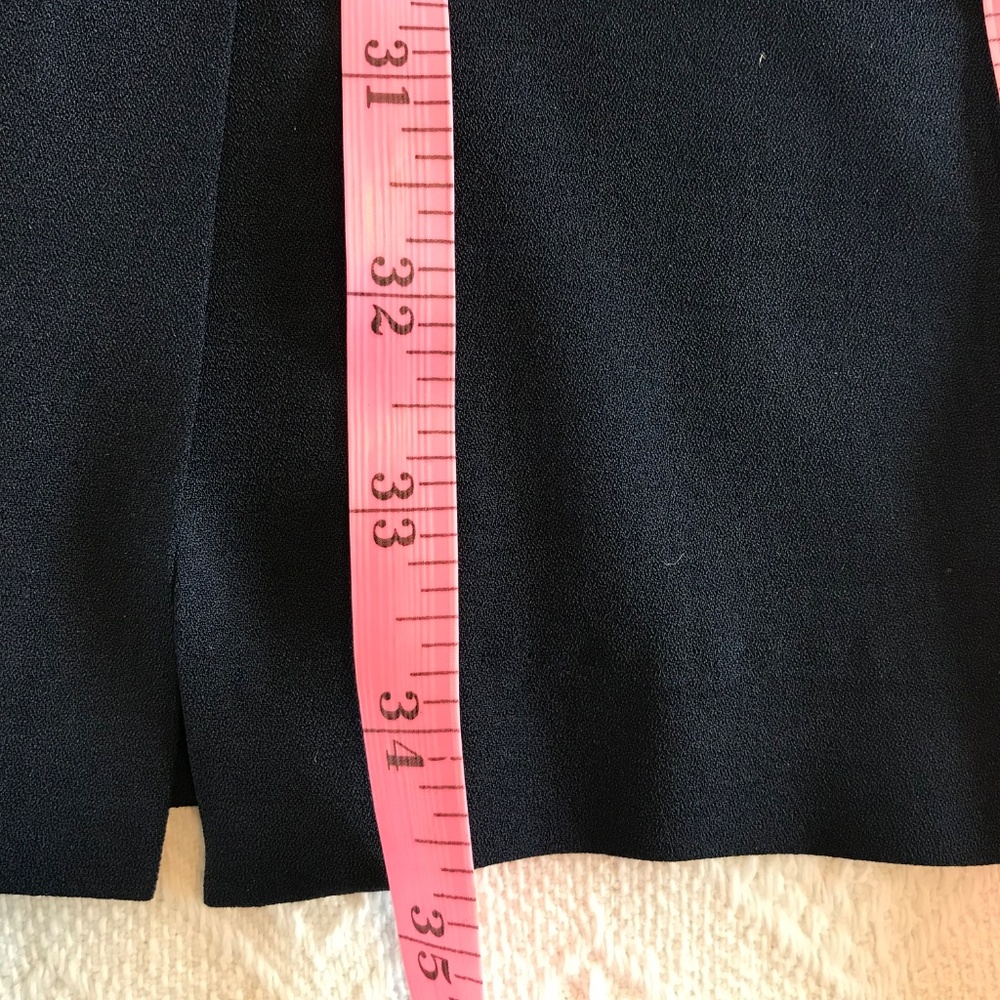 Michael Kors dress 4 navy 4 pockets balloon sleeves buttons knee length wedding - Picture 14 of 15